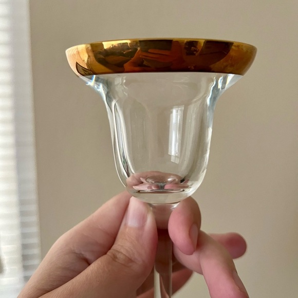 2 Studio Nova Gold Rimmed Candlestick Holders - Picture 4 of 10